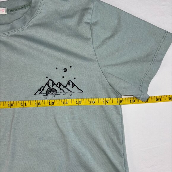 Romwe Light Green Graphic Tee - Size Medium - Picture 5 of 9